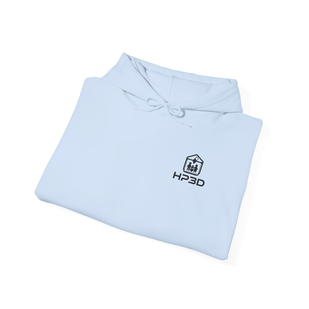 HP3D Photo Logo Hoodie — Custom Couple Portrait Pullover