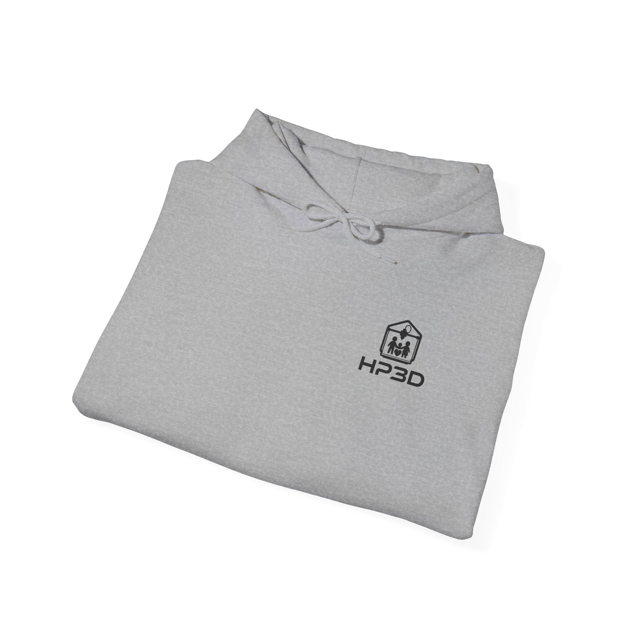 HP3D Photo Logo Hoodie — Custom Couple Portrait Pullover