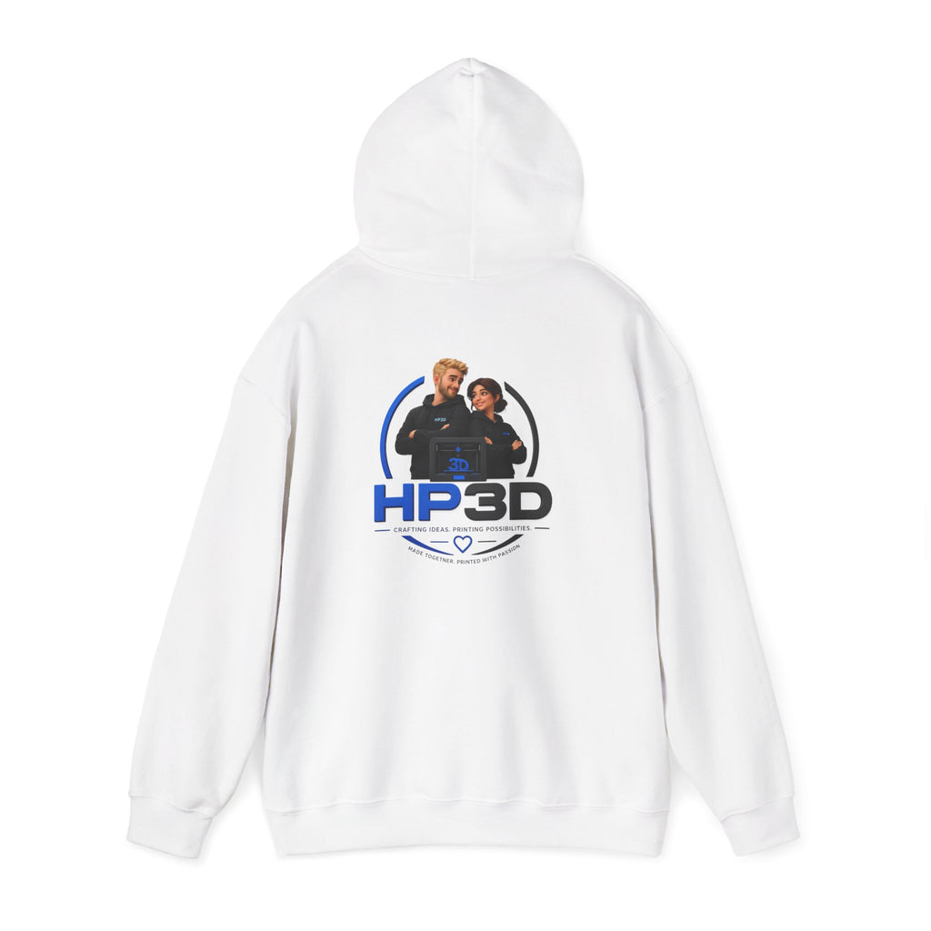 HP3D Photo Logo Hoodie — Custom Couple Portrait Pullover