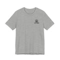HP3D Logo Heather Grey Tee — Minimal Tech Graphic T-Shirt