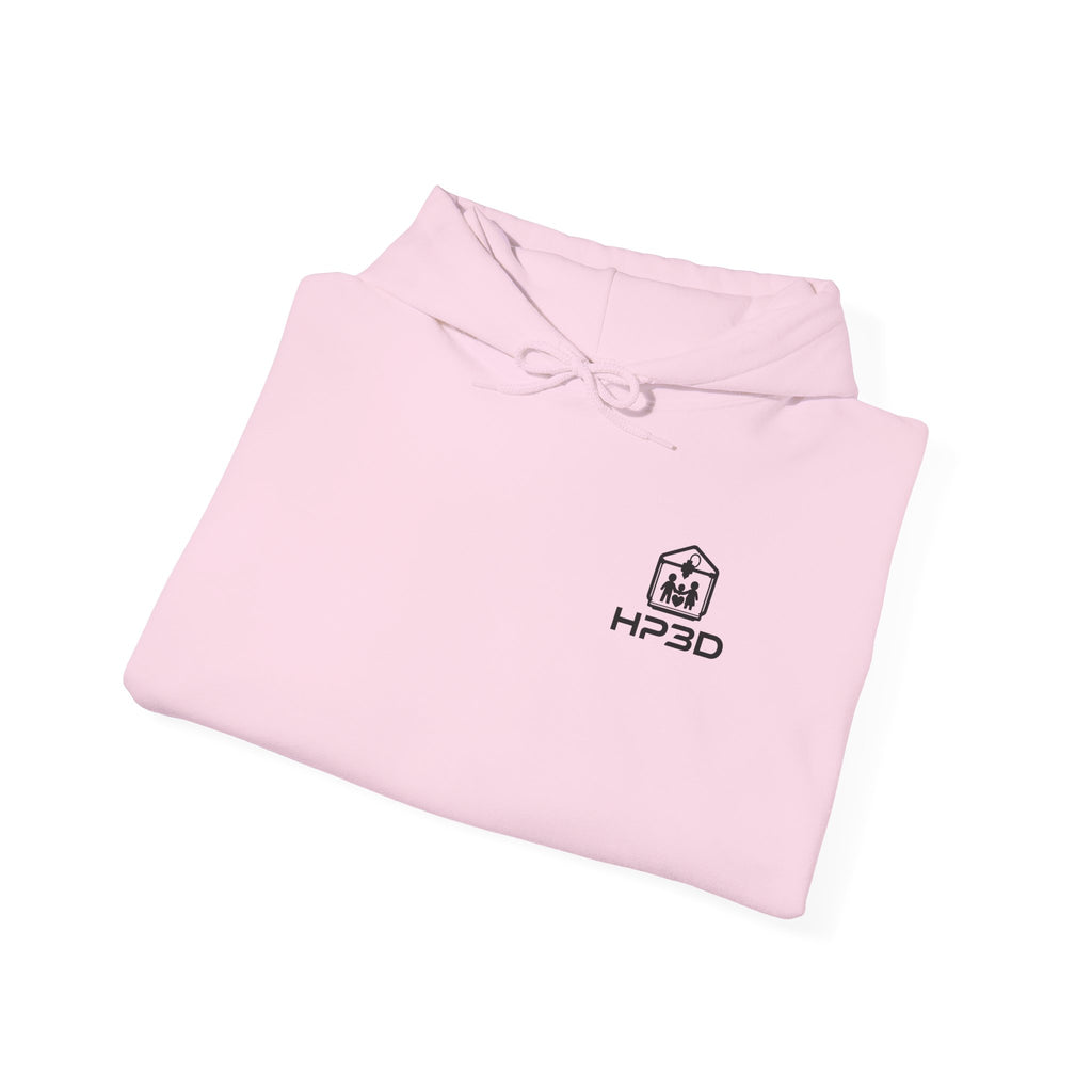 HP3D Photo Logo Hoodie — Custom Couple Portrait Pullover
