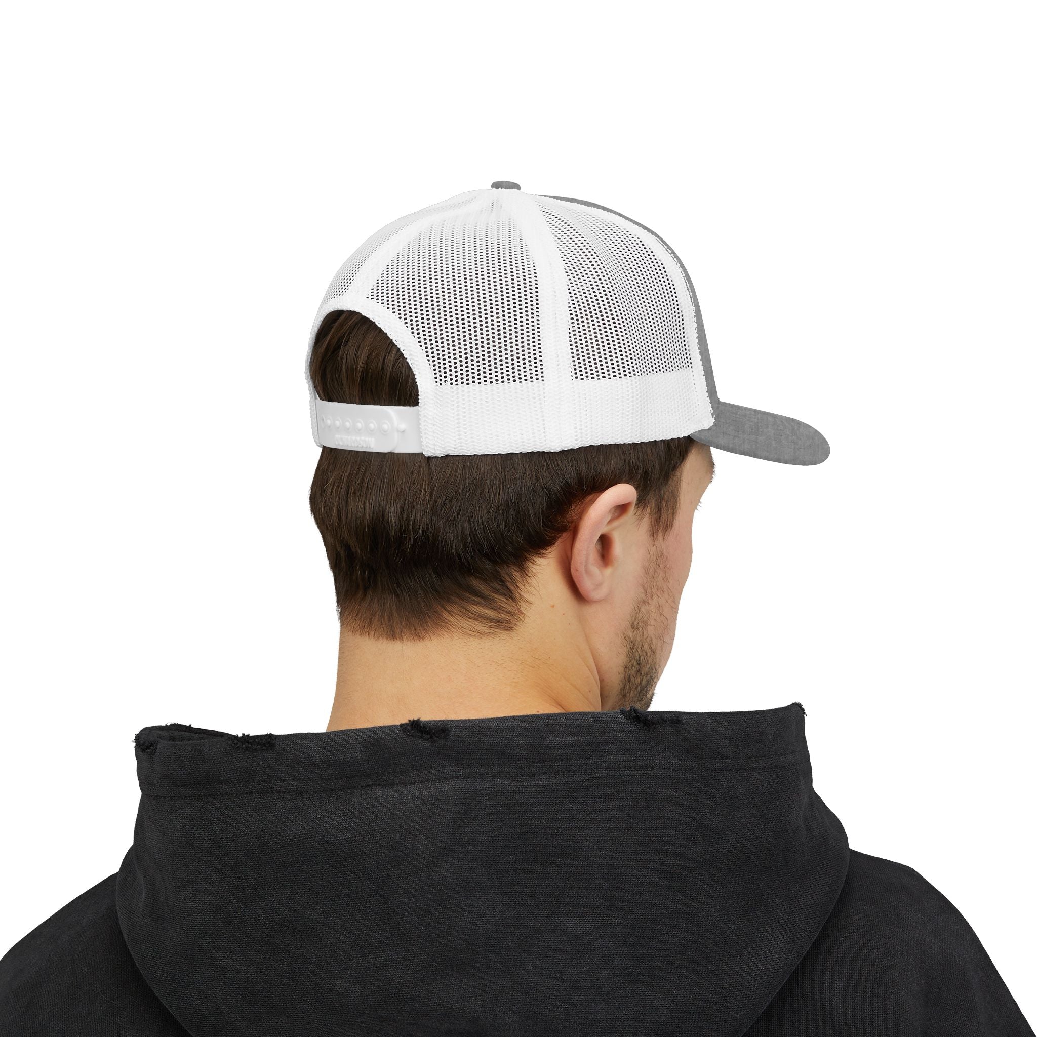 HP3D Logo Trucker Cap – Embroidered Snapback Mesh Hat