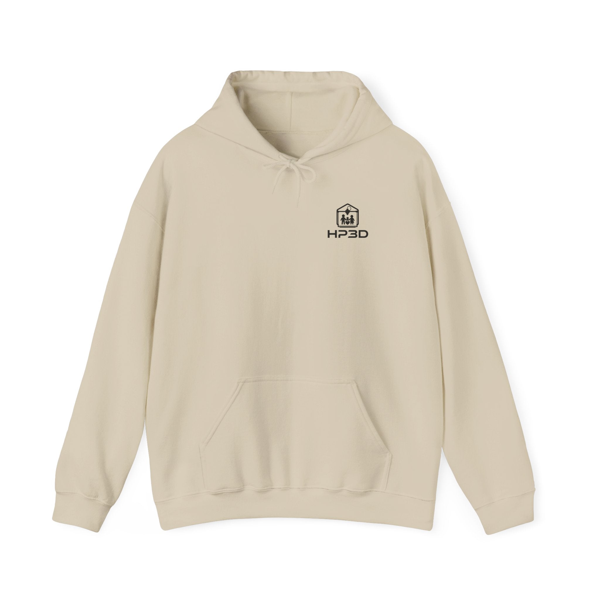 HP3D Photo Logo Hoodie — Custom Couple Portrait Pullover