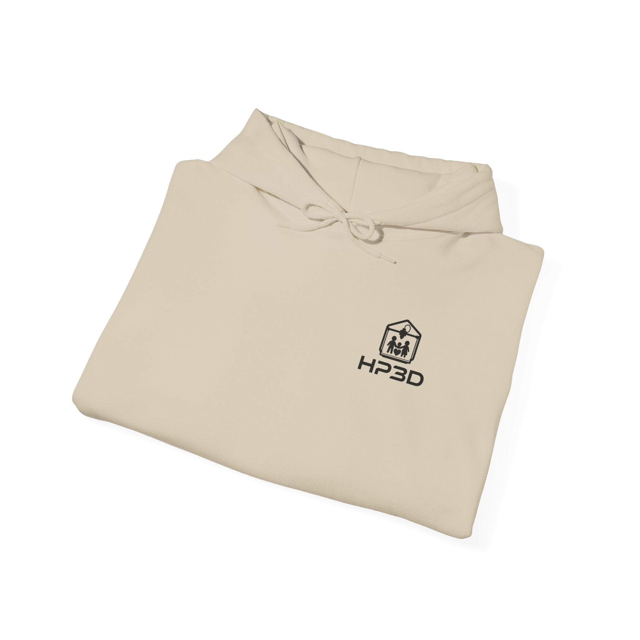 HP3D Photo Logo Hoodie — Custom Couple Portrait Pullover