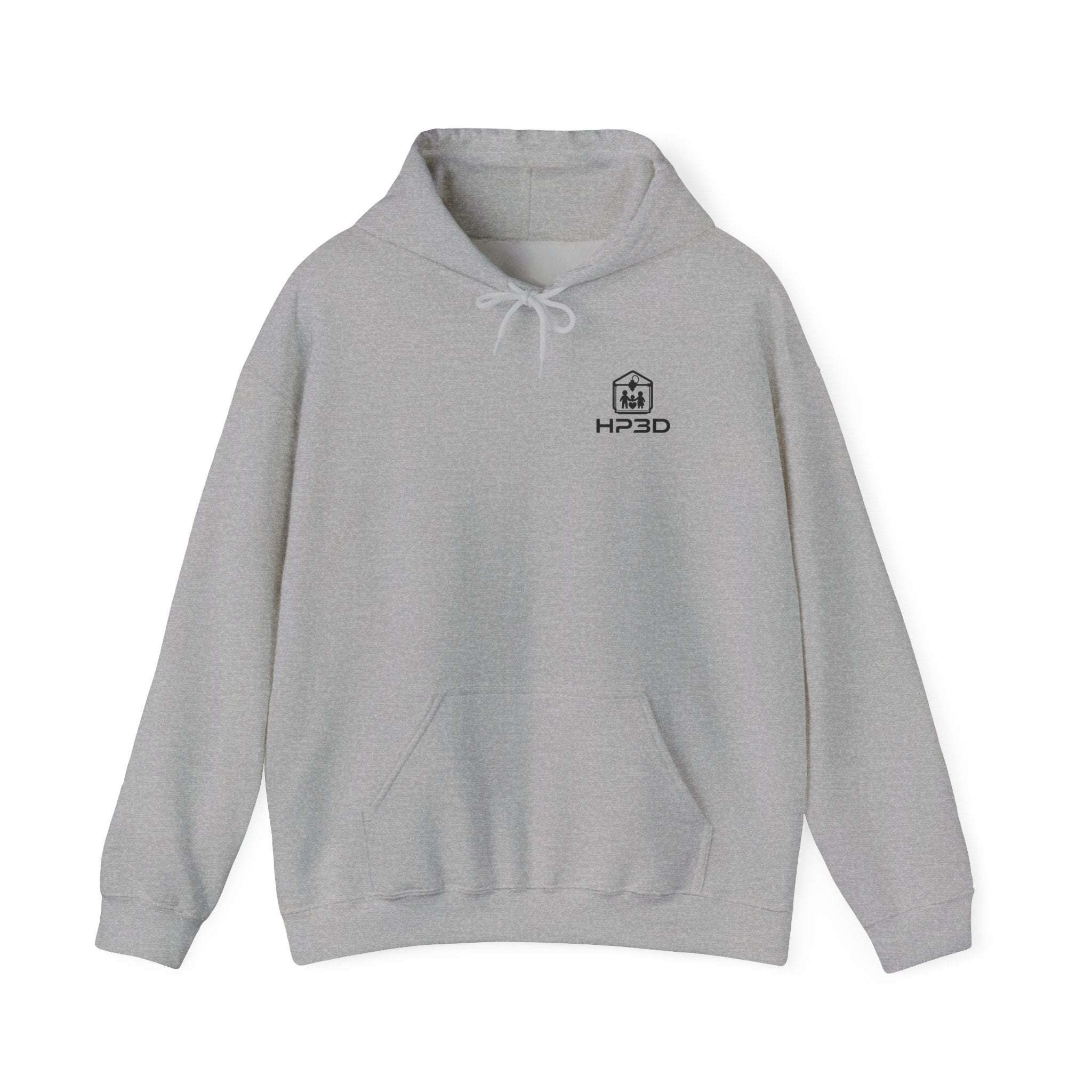HP3D Photo Logo Hoodie — Custom Couple Portrait Pullover