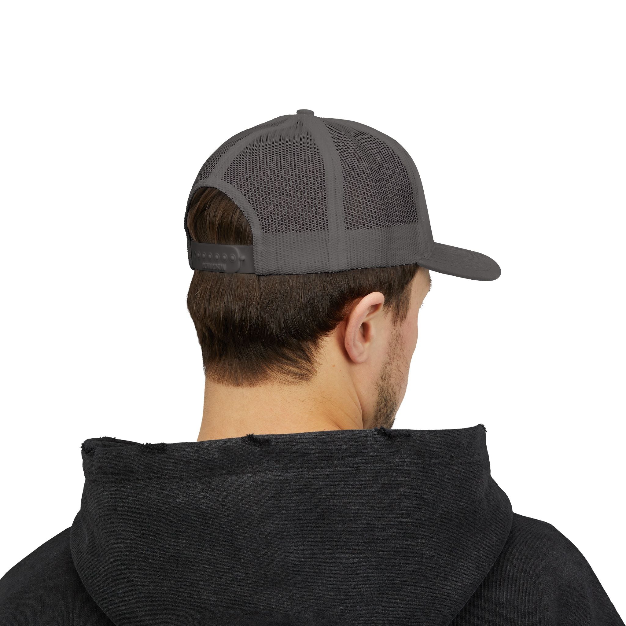 HP3D Logo Trucker Cap – Embroidered Snapback Mesh Hat